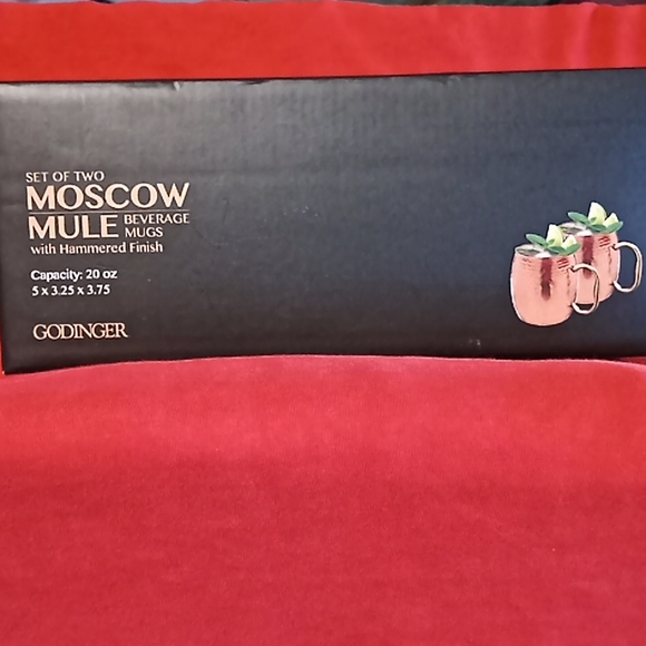 GODINGER Moscow Mule Mugs. Set Of 2 Hammered Finish. Capacity: 20 Ounces. - Picture 10 of 12